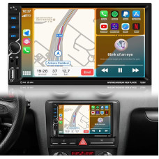 NHOPEEW 2 DIN automobilinis radijas su 