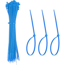 YELARXI Kabelbinder aus Kunststoff, selbstsichernd, 20,3 cm, passend für Zuhause, Garten, Büro, Werkstatt, Reisen, 100 Stück, Blau