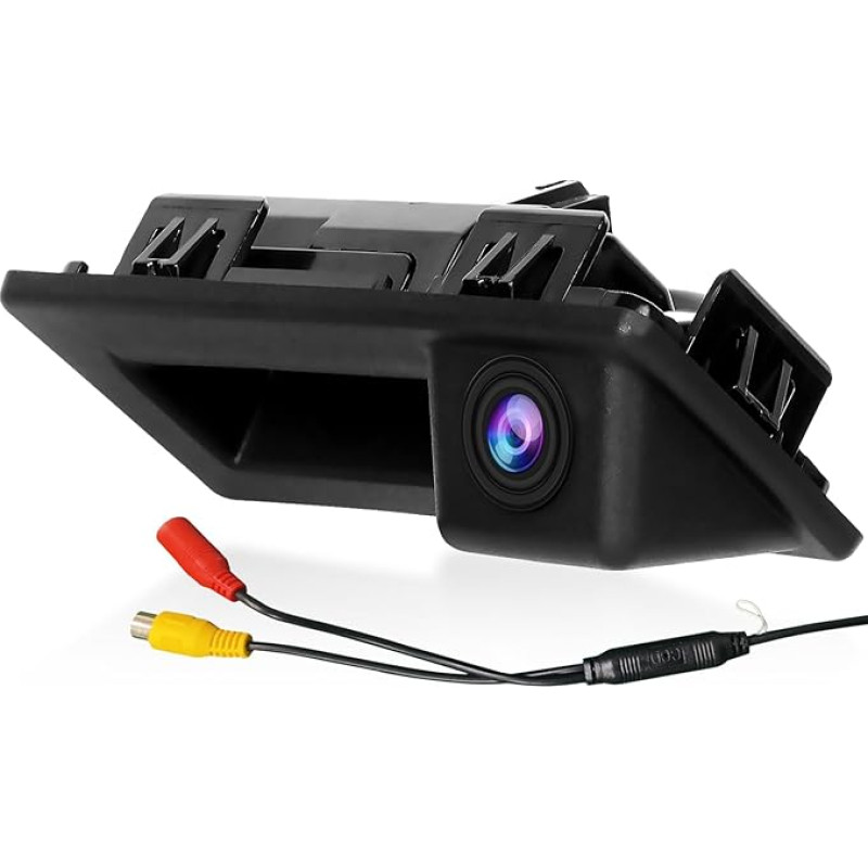 Hodozzy HD vandeniui atspari atbulinės eigos kamera su automatinėmis parkavimo linijomis, 170° plataus kampo, naktinio matymo automobilinė atbulinės eigos kamera, skirta VW Touareg/Tiguan/Sharan (2017-2021) Audi A4L/Q7 Skoda Superb/Octavia