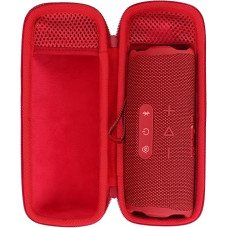 Peyyargo Hard Protective Case Compatible with JBL Flip 7/ Flip 6/ Flip 5 Portable Speaker (Red)