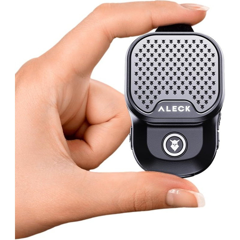 ALECK ROX Portable Bluetooth 5.3 Speaker - 32H Playtime Clip On Wireless Portable Speaker, IPX7 Waterproof, ENC Mic for Crystal Clear Calls, ROX Duo Mode for Stereo Sound, Construction Site Tough