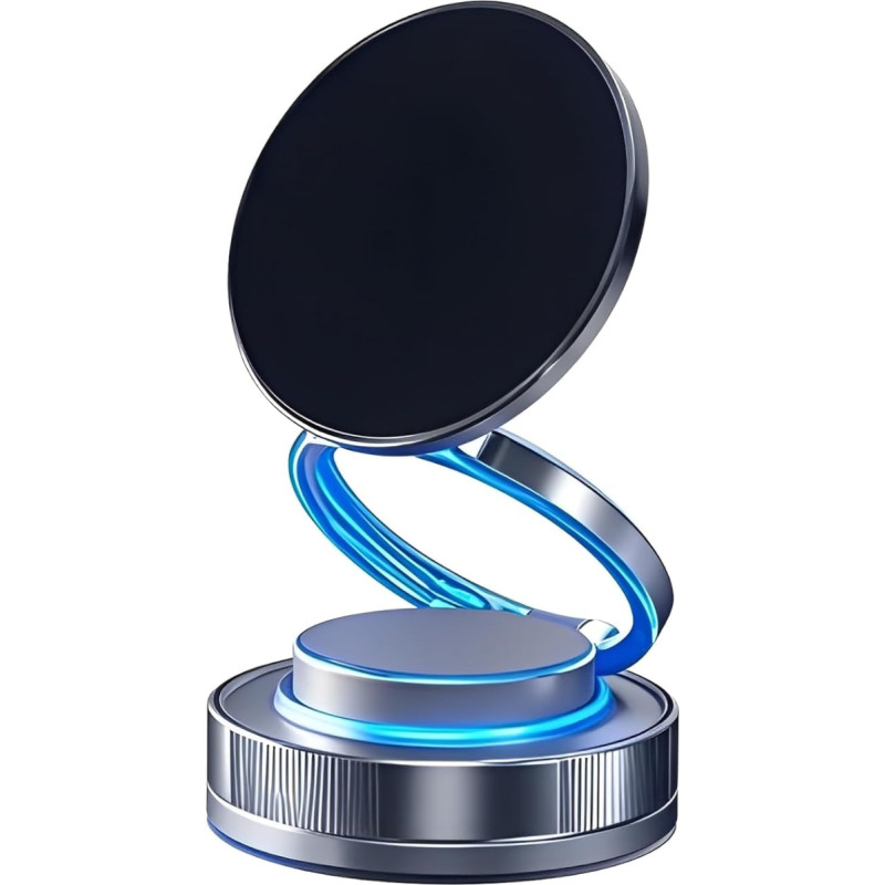 GrandMil Vakuum-Saug-Magnethalterung, verstellbare und faltbare Vakuum-Magnet-Saugnapf-Telefonhalterung, Autohalterung, runde Form, starker magnetischer Autotelefonhalter