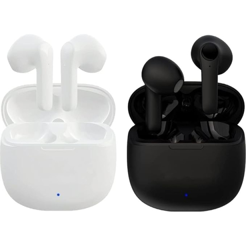 Red Ray Kabellose Kopfhörer, Kabellose Bluetooth 5.3Ohrhörer, Touch-Steuerung, einfaches Pairing, 24 Stunden Spielzeit, Geräuschunterdrückung, integriertes Mikrofon mit Ladehülle, IPX8 wasserdichte