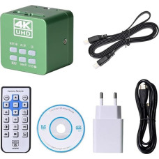 Ultra HD 4K 2160P USB HD-MI Digital Microscope Camera, Industrial Laboratory Handled Camera Video Recorder, CMOS IMX334 Sensor DC 12V, 3840 x 2160 Pixels 2.0μmx2.0μm EU 220V