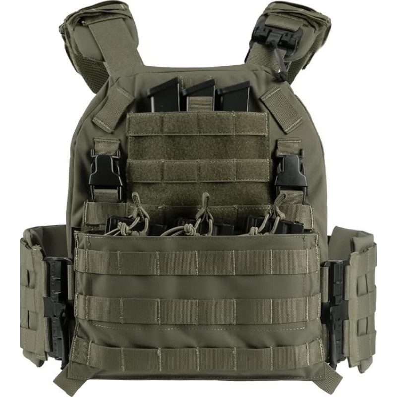 VOTAGOO GEAR Taktinė liemenė Airsoft karinė liemenė, kvėpuojanti dažasvydžio liemenė, plokštelių laikiklis, dažasvydžio krūtinės apsauga