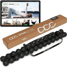 Sissel® Spinefitter antracito spalvos, nugaros ir pusiausvyros masažuoklis, nugaros treniruoklis atpalaiduoja įtampą ir blokadas, idealiai tinka pilatesui ir jogai, atpalaiduoja stuburą, skirtas namams ir praktikai.