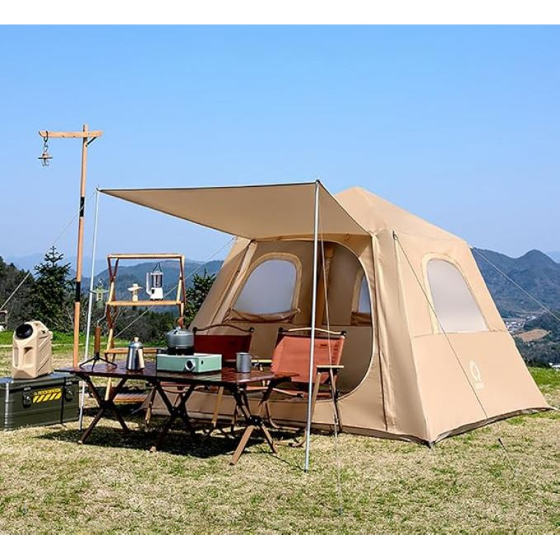 3-4 asmenų pripučiama palapinė Lengva sąranka Šeimos palapinė kempingui Oro namas Palapinė Pripučiama palapinė