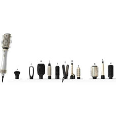 Smart·J Multifunctional Brush 11 in 1 - Hot Air Styler for Women with Interchangeable Accessories for Straightening, Volume and Waves - Professional Hair Dryer Brush 700W with Beauty Case Included