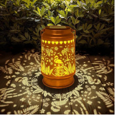 Lawn Social Solarlaternen für den Außenbereich, wasserdicht, Flamingos, Metall, hängende Solarleuchten für draußen, Gartendekoration, Geburtstagsgeschenke für Frauen, Mutter, Oma, Außenlaterne für