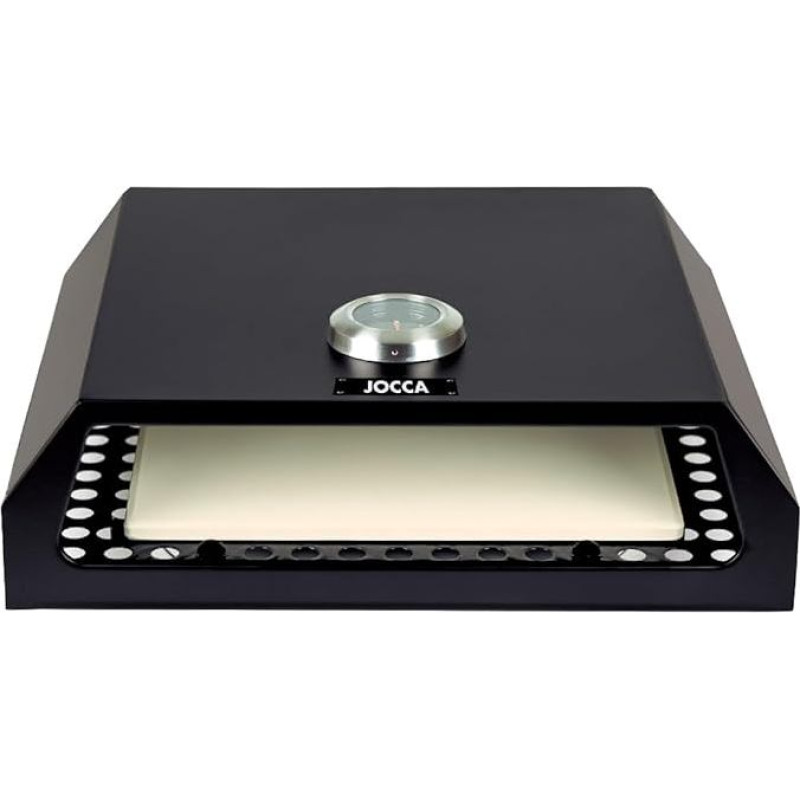 JOCCA nerūdijančio plieno picų kepimo krosnelės priedai/Dėti ant grotelių/Nesurinkti/Pica paruošiama per 4 minutes/Rankenos [E energinė klasė] Juoda