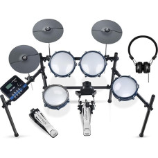HAMPBACK ACE-301 Electric Drum Kits for Beginners with Quite Electronic Drum Mesh Pads, 2 Cymbals w/Choke, 15+10 Drum Kits and 329 Sounds, USB MIDI, Recording Function (5 Pads, 3 Cymbals)