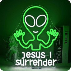 GLYOX Neon Alien Head Sign, LED Neon Sign Lamp Letter Warm White Neon Lights Neon Sign for Wall Decoration, USB Dimmable Neon Lights for Bedroom, Bar, Cafe, Club