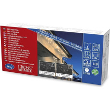 Konstsmide 2748-802 LED gutter light chain / for outside (IP44) / 96 amber colored diodes / 24V outside transformer / white cable