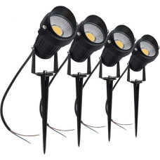 aulyun 4 x 5 W COB LED sodo prožektorius, skirtas naudoti lauke IP65 Vandeniui atsparus lauko sodo tvenkinio parko kraštovaizdis Šiltai balta/šaltai balta 85-265 V (šiltai balta)