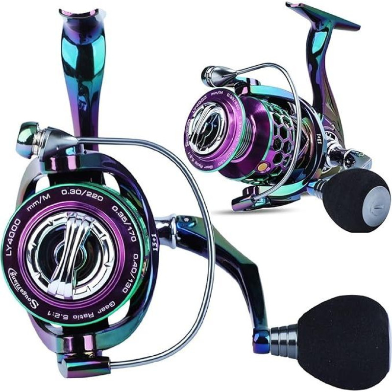 PAXTOR Žvejybos ritė Žvejybos ritės Spiningas 13+1 guoliai Metalinė ritė 5.2:1 pavarų santykis Karpių žūklė Spiningas Žvejyba