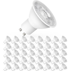 GU10 LED Lamp Neutral White 4000 K | 450 Lumen | 5W Replaces 50W Halogen | 120° Beam Angle | 220-240V | Reflector Lamp | Pack of 40 | Energy Efficient and Durable | Ideal for Cosy Light