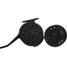 GBSONGJIN Fliegenrolle, Rolle Fliegenrollen Automatische Fliegenfischrolle, superleichte Nymphen-Angelrolle, Graphit-Fliegenrolle mit zusätzlicher Spule, Netztasche