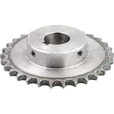 Maschinen Industrielles Ritzel 1 Stück 24T/25T/26T 08B Schlüsselloch 14-40 mm Zahnrad industrielles Getriebe 45# Getriebe Stahlkette 24 25 26 Zähne (25 mm (raktas 8 mm)-26 dantys)