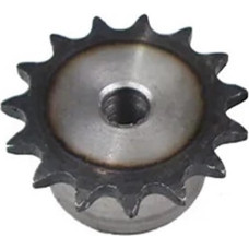 UZAMIRLEX Rollenketten-Ritzel, 04C Kettenrad 45# Stahl 10/15/20 Zähne 6mm/8mm Bohrung Industrielles Antriebskettenrad(Hole 6mm 15 Teeth)