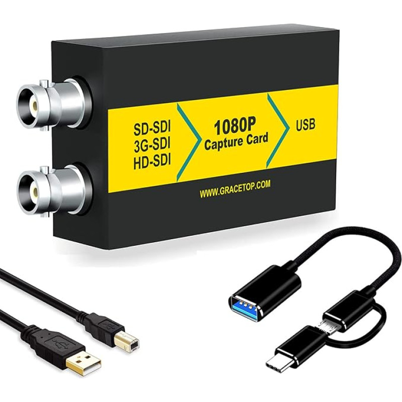 SDI fiksavimo kortelė, 1080P SDI į USB 3.0 vaizdo įrašymo kortelė, SDI į USB fiksavimo kortelė, skirta žaidimų srautiniam vaizdo įrašymui 