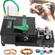 XNZJHPP 1950W Tischdrehmaschine Polierpuffermaschine, Edelsteinpolierer Schleifer Puffer 800-12000 U/min Edelsteinfacettierungsmaschine mit Flexibler Welle, für die Schmuckherstellung, Schleifen