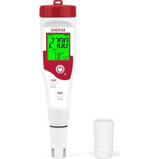 pH matuoklis vandeniui, baseino druskos matuoklis, 5-in-1 druskingumo matuoklis su kelių parametrų rodmenimis, skirtas baseinų vandens kokybei, TDS EC druskos matuoklis baseinams, SPA, akvariumams