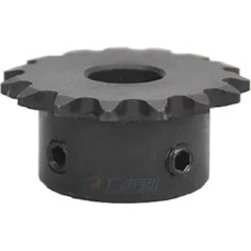 11-25 Zähne 04C Kettenrad 45 Stahl 5 mm-18 mm Bohrung Industrielles Kettenrad Motor Kettenantrieb Kettenrad Zahnteilung 6,35 mm (12 dantų, 12 mm)