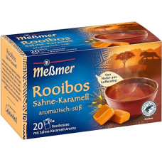 Meßmer Rooibos Cream Caramel Tea | Flavoured | 20 Tea Bags | Vegan | Gluten Free | Lactose Free | Naturally Caffeine-Free
