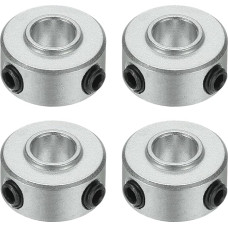 sourcing map Schaftmanschette aus Aluminiumlegierung, 1/4 Zoll ID 9/16 Zoll OD 5/16 Zoll Dicke Bohrungswelle Verriegelungsmanschetten für Getriebebaugruppen, Werkzeugmaschinen, industrielle Verwendung