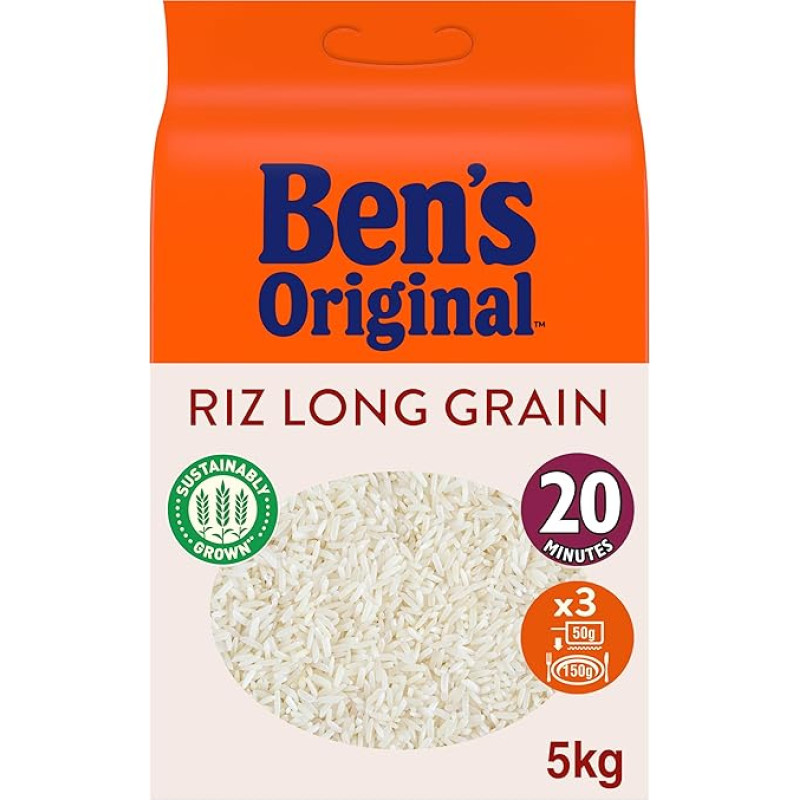 BEN'S ORIGINAL™ birūs ryžiai 20 minučių Originalūs ilgagrūdžiai ryžiai 5 kg