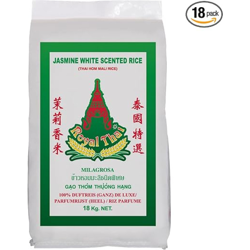 ROYAL THAI RICE Ilgagrūdžiai jazminų kvapieji ryžiai 1 x 18 kg
