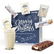 Energybody Fitness Advent Calendar 2024 / Christmas Calendar with 26 Delicious Protein Powder Sample Packs, Fitness Bars and Protein Bars / Gym Advent Calendar as a Gift Idea for Athletes