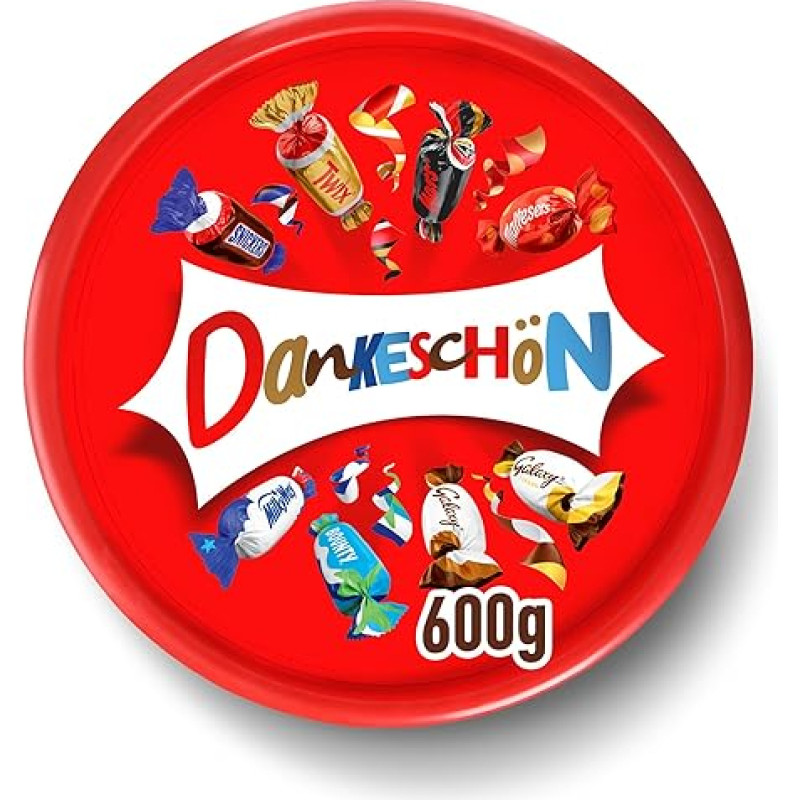 Celebrations Thank You Personalised Tin | Chocolate Mix | Thank You | Gift Box | 1 x 600g Tin