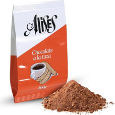 Alises - Ispaniškas karštas šokoladas 200g - Šokoladinis gėrimas be glitimo, sojų ir pieno produktų - Kakavos milteliai karštam šokoladui tirštam - Chocolate a la Taza