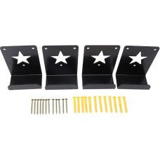 Ldafava Hochleistungs -Tür -Aufbewahrungsbügel der Klammer Wandhalterung Autotürhalter Rack Rost Sturdy Stahlkonstruktion für alle Jahre Garažo sienos organizatorius 4vnt rinkinys rinkinys