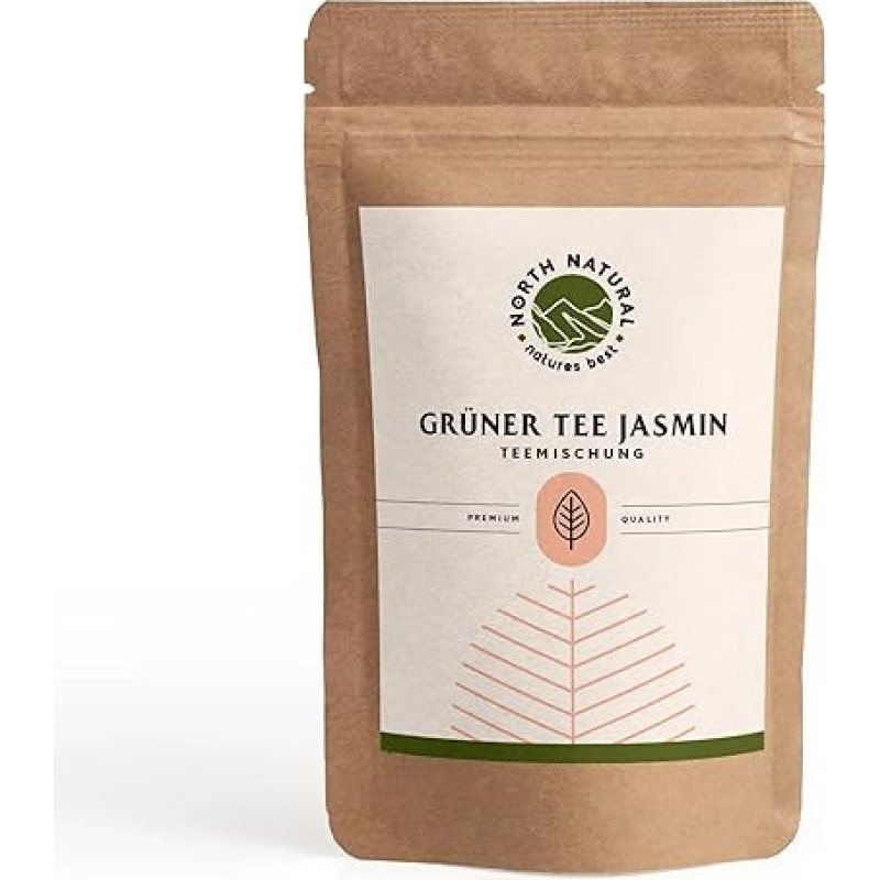 Žalioji jazminų arbata | 100 g | Kinijos jazminų arbata | Šiaurės natūrali | Be priedų