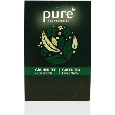 Pure Tea Selection Green Tea Lemon | Žalioji arbata | 25 arbatos maišeliai, pagaminti iš kukurūzų krakmolo ir tinkami pramoniniam kompostavimui | 25 x 2 g