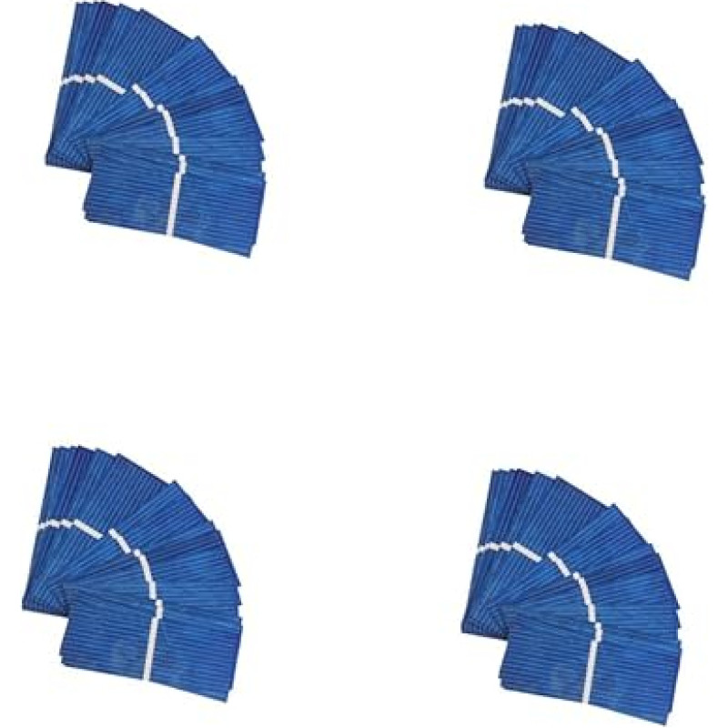 HEMOTON 4 Sätze Solarzelle Sonnenkollektor Solar- Batterieladegerät Für Solarpanel Mini Flexibles Solar Faltbares Solarpanel Autoladezubehör Polykristallin Blau 100 Stück * 4