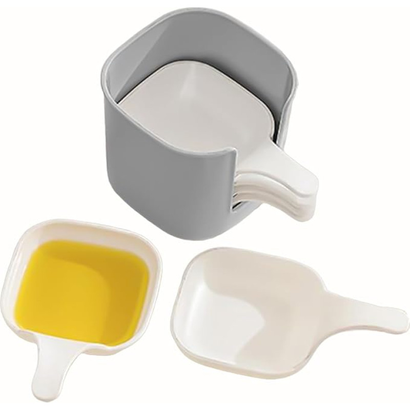 Dip Sauce Teller,Praktische Dippschalen Mit Griff - Für Küche Gewerbliche Gastronomie Barbecue Abendessen Familien Tisch Picknicks Snacks