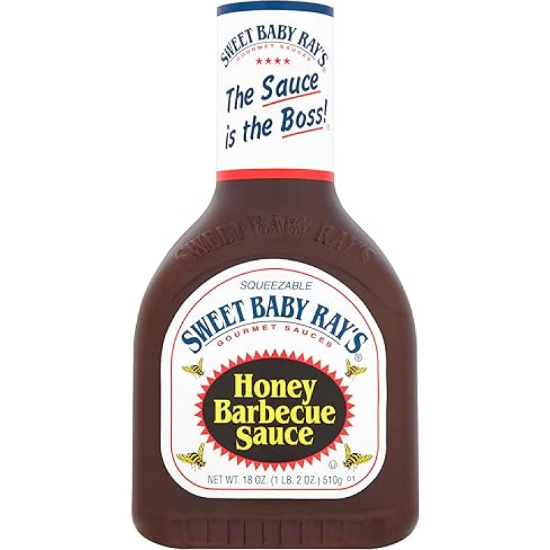 Sweet Baby Rays Honey Barbecue Sauce 510 g (Sweet Baby Rays Honey Barbecue Sauce), pakuotė po 1 vnt.