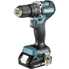 Makita DHP487RAJ Akumuliatorinis smūginis gręžtuvas 18 V / 2,0 Ah 2 akumuliatoriai + įkroviklis Makpac Petrol