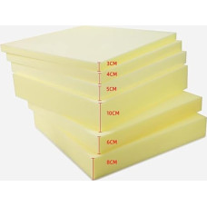 Schaumstoff,Polsterschaum,Dichte 35 kg/m³ (Mittelfest),Anpassbare Größe,Schaumstoffplatte für Polster,Sitzkissen,Sofakissen,Hundebett,Bequem & Geruchsfrei,Schneidbar (10cm-150x60cm)