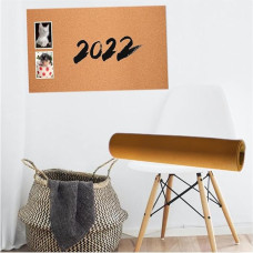 QNDUGJFER Selbstklebende Korktafelrolle, leicht zu schneidende DIY-Korkplattenrolle für Pinnwände und Wanddekorationen, rahmenlose Korktafel, DIY-Bastelrolle (1,22 x 4,92 m, 8 mm)