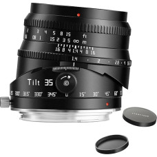 TTArtisan 35 mm F1.4 Tilt Shift objektyvas APS-C APS-C su MF, skirtas EOS RF APS-C R7 R10; pilno formato EOS R RP R5 R5 R5C R6, R6ii.