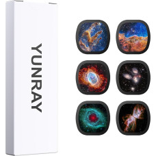 YUNRAY Realistic Starry Sky Discs Set, 5K Ultra HD Discs Home Planetarium Starry Sky and Nebula Projections for Galaxy Projector Pro, 6 Pieces (Nebula 4)