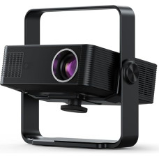 Yinker Mini Projector Auto Focus Smart Portable Projector with 360° Adjustable Stand, 4K Support for Home Cinema and Outdoor Use