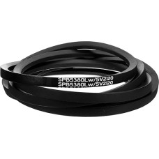 sourcing map 5V2120 Keilriemen, klassisch ummantelter Gummi-Keilriemen 538,5 cm Außenumfang x 1,6 cm Breite x 1,3 cm Höhe für Industriemaschinenausrüstung, schwarz