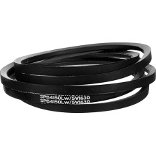 sourcing map 5V1630 Keilriemen, klassisch umwickelt, Gummi, 414 cm Außenumfang x 1,6 cm Breite x 1,3 cm Höhe, für Industriemaschinen-Ausrüstung, Schwarz