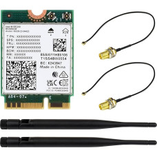 Waveshare Wireless BE200 NIC, Gigabit Tri-Band Wi-Fi 7, Supports IEEE 802.11a/b/g/n/ac/be/ax Standard, Blue-T 5.4