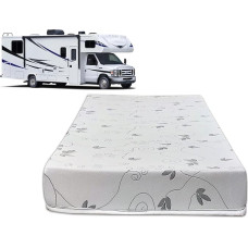 Treaton, Wohnmobil-Matratzen-Ersatz, 25,4 cm, hochdichter Schaumstoff, mittelfest, gut für Anhänger, Wohnmobile, Schlafsofas und andere Möbelanwendungen, 81,3 x 73,7 cm, Weiß